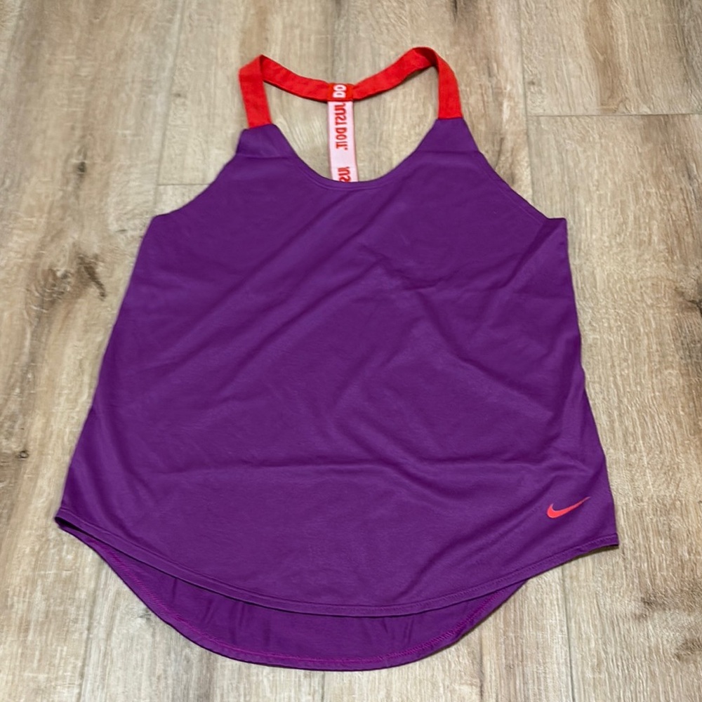 Nike Purple and Red Sleeveless Tank Top